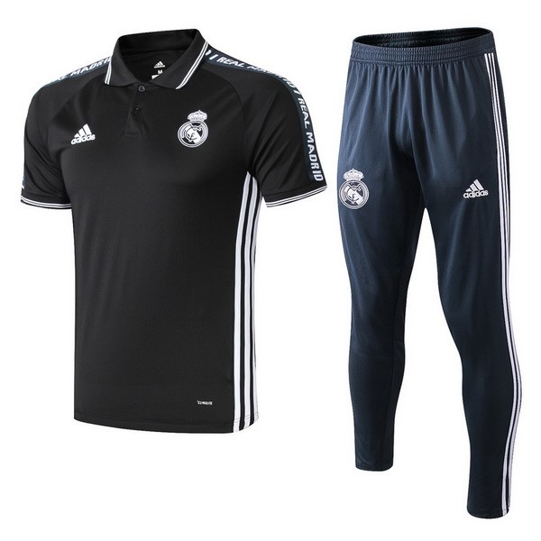 Polo Conjunto Completo Real Madrid 2019-20 Negro